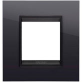 LUX frame, glossy black shade combined with matte black, 2 modules for box 55